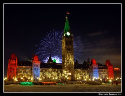 Parliament of Canada (Fireworks) Winter - New Years