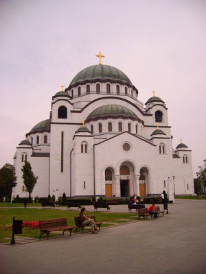 the new orthodox cathedral in belgrade