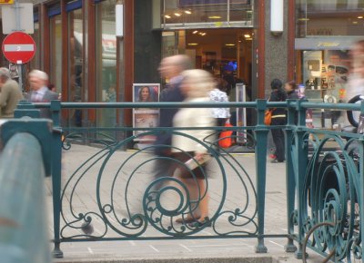 art nouveau railing, vienna