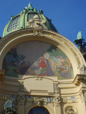 facade of the art nouveau municipal building