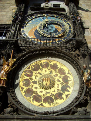 the astronomical clock in the main square