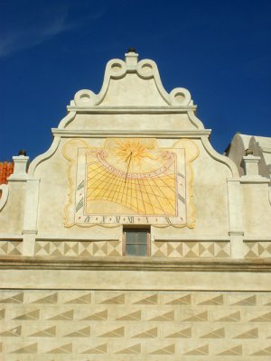 sundial in the castle