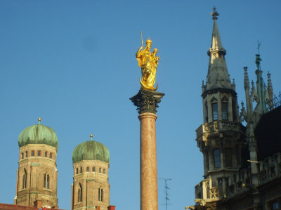 munich's pinnacles in the morning