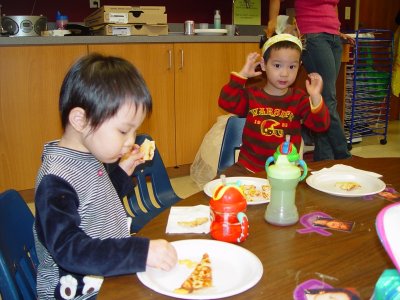 學校供應的pizza