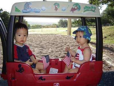 國慶日到公園遊行