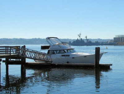 Boat at the Boatshed pier
