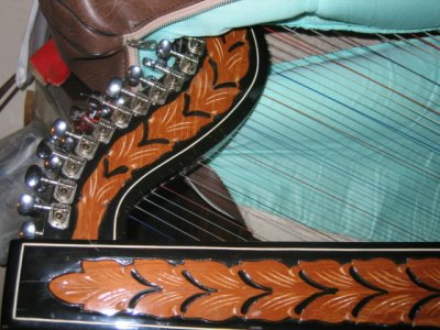 30 september a detail of a harp