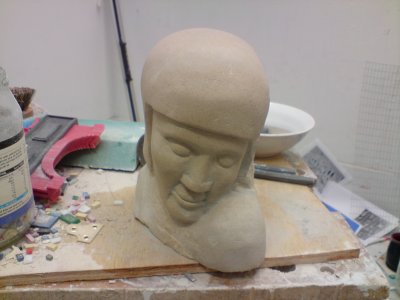 New carving (Portland Stone) unfinished