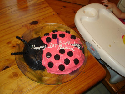 Naomi's ladybug cake
