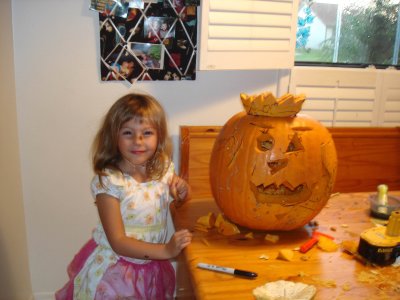 Sophia and her pumpkin