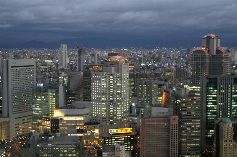 Oct 6 Osaka - city view from Umeda Sky Building
