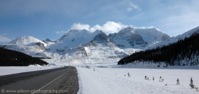 Looking south towards Athabasca Mountain