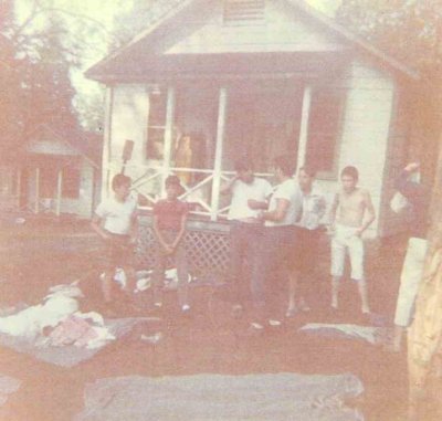 Bunk 13 after the skunk attack 1963.jpg