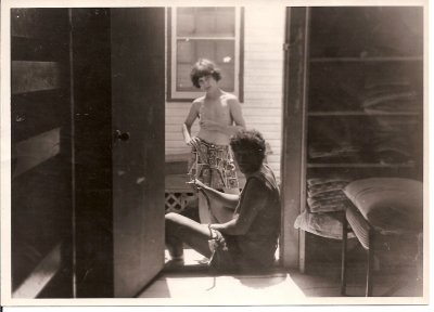 Jeremy Schneider (CIT's) and camper Mike Marden1967.jpg