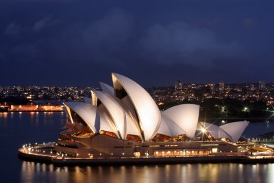 Sydney's Opera House at night (Australia)