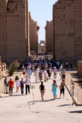 Tourists at Karnak Temple, Luxor