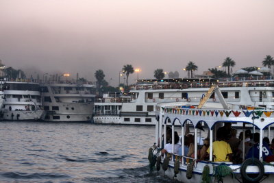 Boat floating on River Nile, Luxor