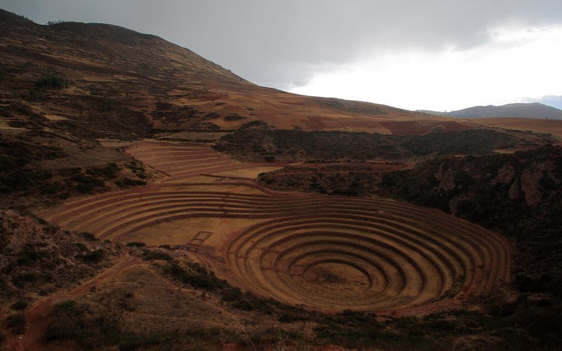 Moray, agricultural laboratory of the Incas, alt. 3500m
