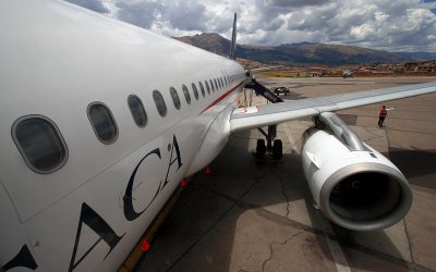 At Cuzco airport (alt. 3300m)