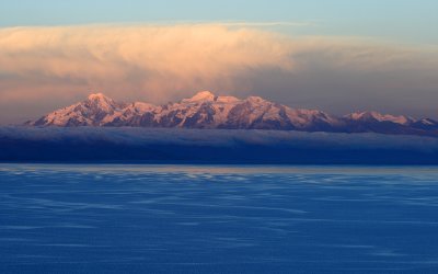 Sunset in Cordillera Real - Ancohuma summit, 6427m