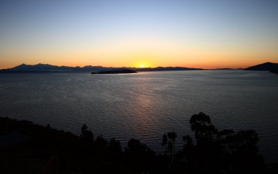 Sunrise over Andes