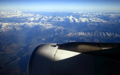 Alps with Mont Blanc in the middle