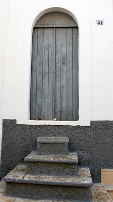 Grey door