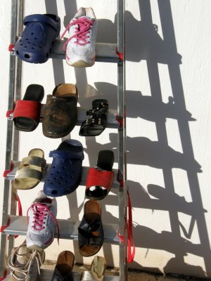 Shoes in the sun