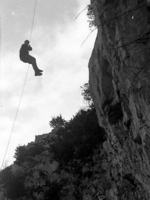 Rappel dans la Cima Ovest