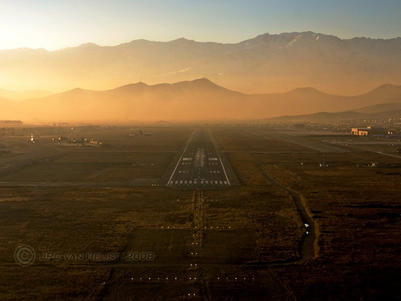Last landing of the day. Kabul, Afghanistan