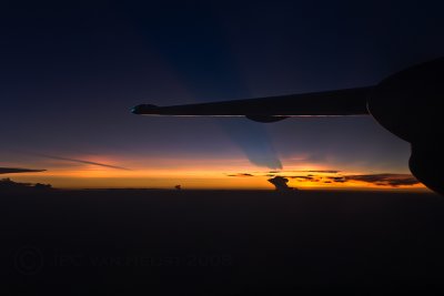 Sunset over Africa
