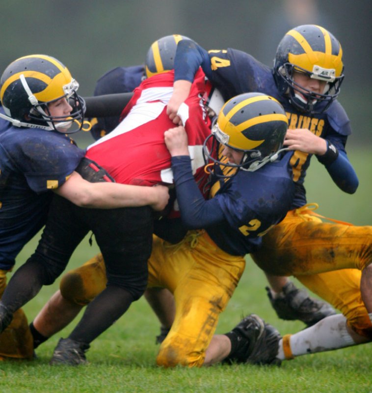 dustin in on the tackle