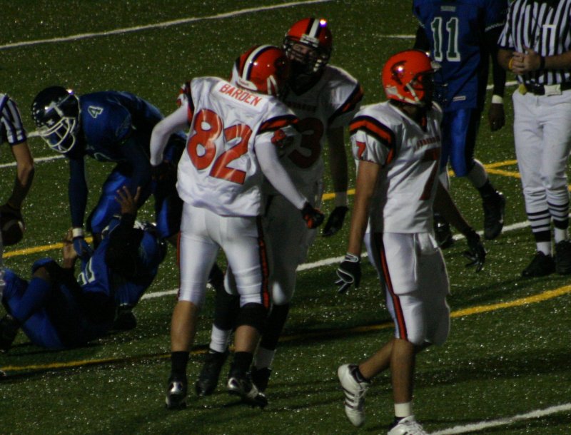 barden celebrates with runk