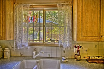 HDR - Kitchen Window View