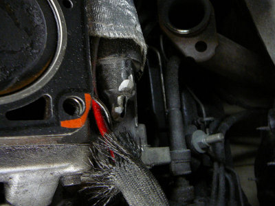 Ground most of the top screw head away on the selonoid.