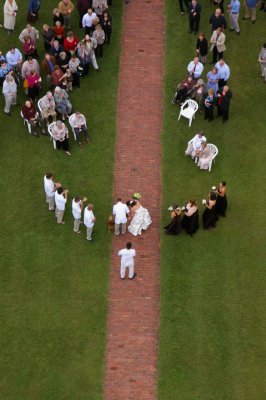 Wedding Photos-Taken From Top Of Lighthouse