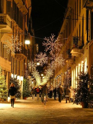 Christmas on Via della Spiga