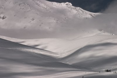 Ski Trails on Avalanche Gulch Wider View-4984