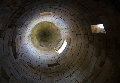 Interior of tower, Chteau de Commarque  (7/2/08)