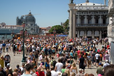 Tourists on Piazza San Marco