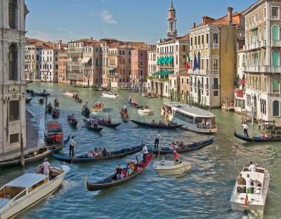 Canal Grande traffic jam ;-) (composite)