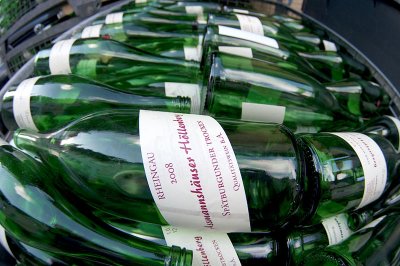 Empty wine bottles Assmannshuser Hllenberg