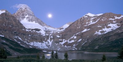 Assiniboine by Moonlight