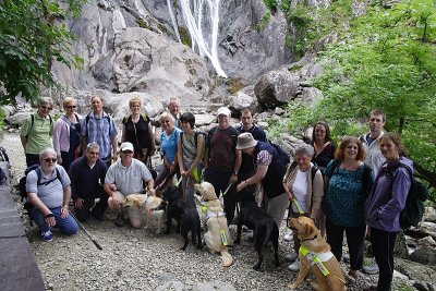 Group in Front of Falls 01