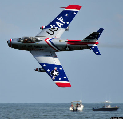 Dale Snort Snodgrass - daredevil in his F-86