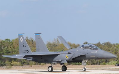F-15 taxiing