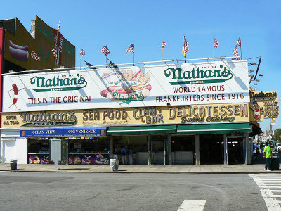 Nathan's famous Frankfurters since 1916