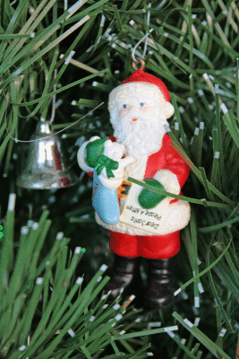 Santa in tree