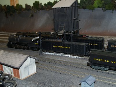 An assortment of Steam being serviced at Blue Ridge.