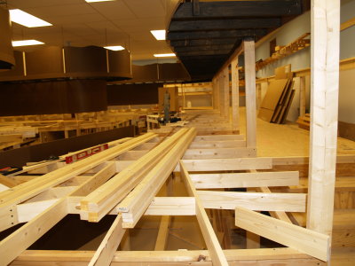 Overall view of eventual staging yard and lower deck main yard.